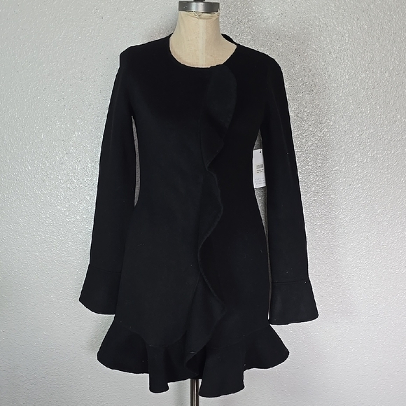 goen j Jackets & Blazers - Goen. J Elegant Black Women's Coat